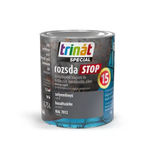 Olcsóbb Trinát Rozsdastop selyemf. RAL7012 bazaltszürke 0,75 l