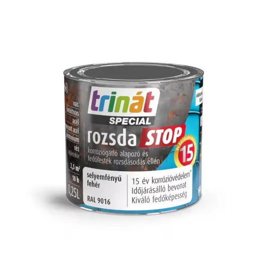 Trinát Rozsdastop selyemf. RAL9016 fehér 0,25 l Olcsóbb