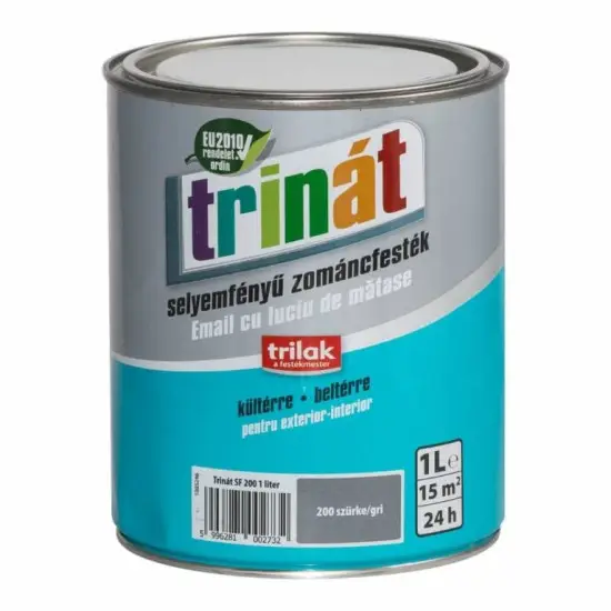 Trinát selyemf. zománcfesték 200 szürke 1 l Szezonális akció