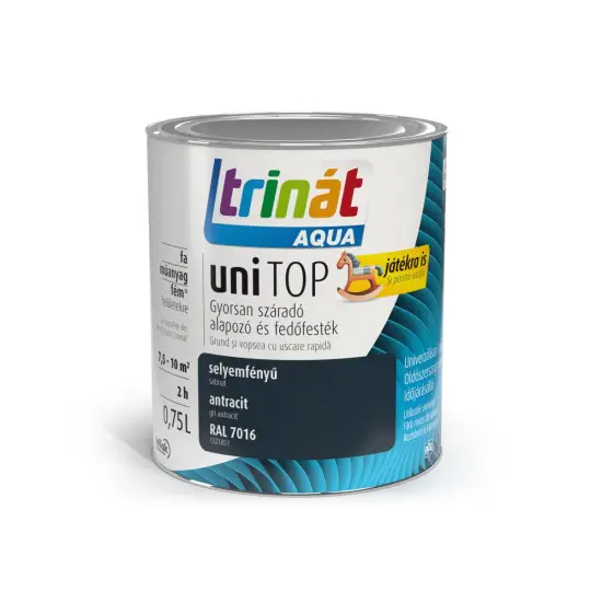 Vedd meg most Trinát Unitop selyemf. zománcfesték RAL7016 antracit 0,75 l