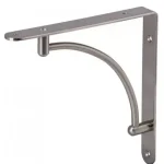 Csak ma Fali polctartó konzol 220x220 Ívelt szálcsiszolt inox
