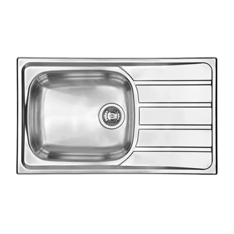 CM Universal mosogató 015440 1med+csepp 860x500mm 3 1/2" Nagy medence Azonnali szállítás