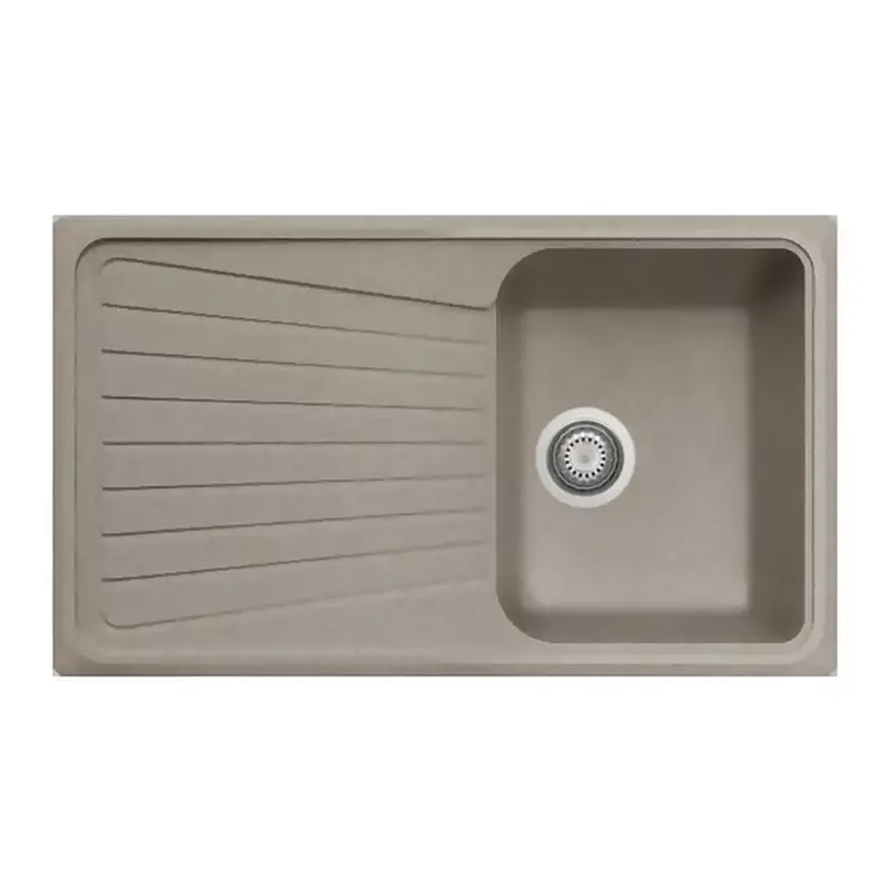 GRAWA PT3-8610T SÖTÉT HOMOK gránit mosogató 860x500mm Biztonságos fizetés