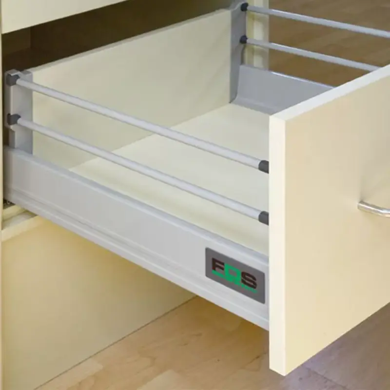 Fiókcsúszó FDS-DF D 450mm duplafalú fiókoldal Szürke 40 kg magassított 2 korláttal Ajánlat