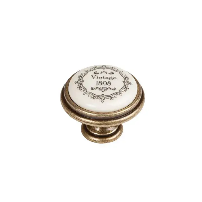 Fogantyú P77.01.q3.d1g Antik Firenze-Elefántcsont-Vintage Fém/Porcelán Árcsökkenés