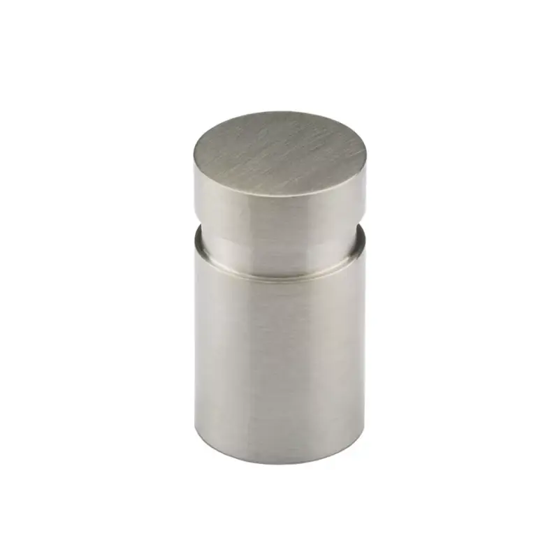 Bútorfogantyú gomb MONACUM D=10 mm csiszolt nemesacél ( Hettich 9070957 ) Kedvezmény