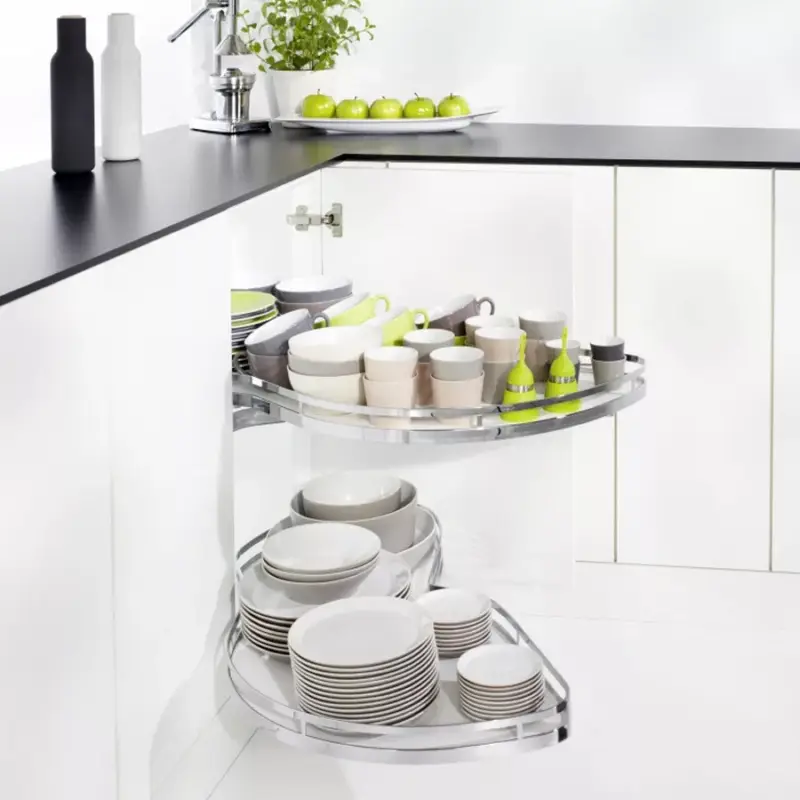Ajánlat Kesseböhmer LeMans II ARENAplus Style 500mm Balos, tengellyel, 25kg/polc Króm/Hófehér