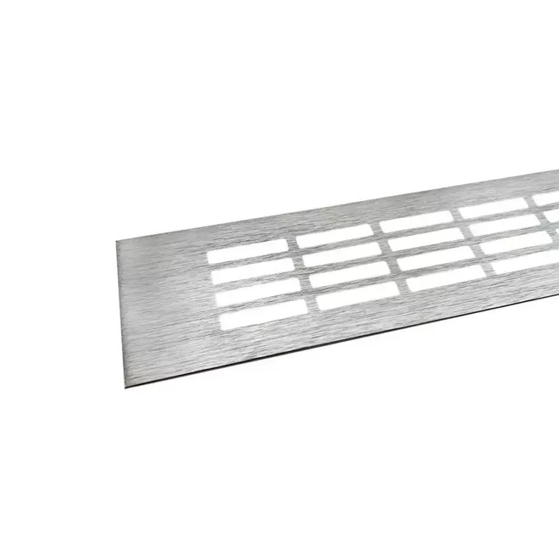 Szellőzőrács 80x1000mm Nemesacél imitáció Szuper akció