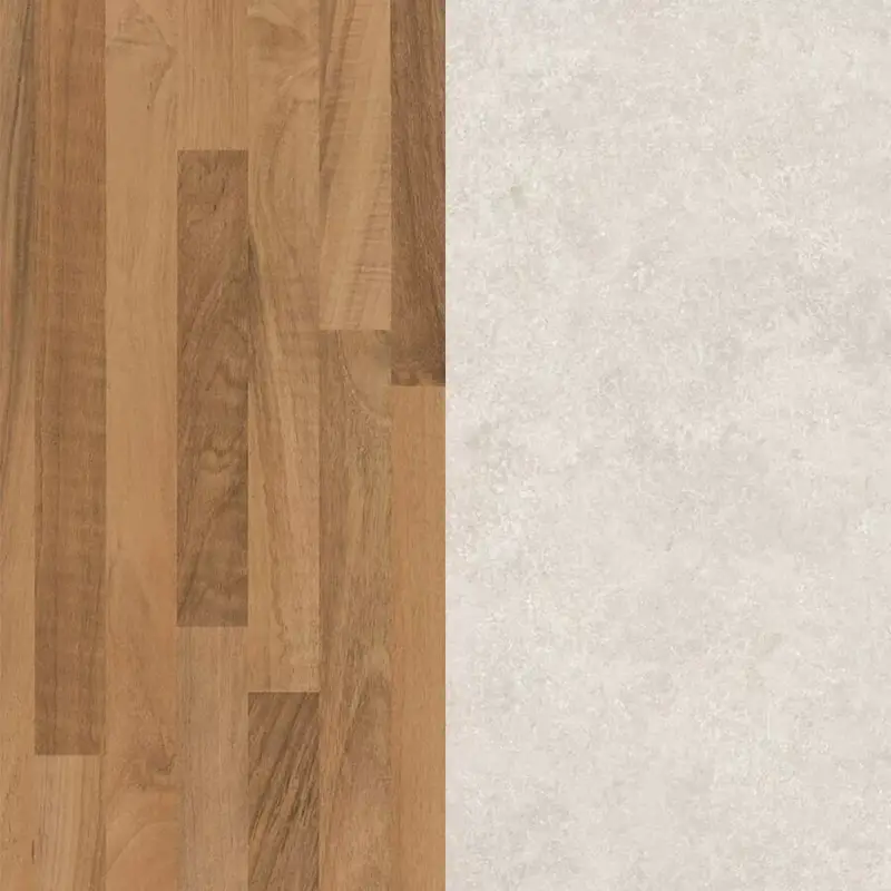Konyhai hátfal K206 PE Porterhouse Dió/K209 RS Crema Mészkő 4100x640x10mm Olcsóbb
