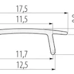 GTV GLAX LED profilhoz takaróbúra átlátszó/víz 2000mm Expressz kézbesítés