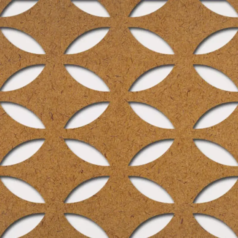 Árcsökkenés Grezzo natúr Hdf FARFALLE perforációval 1520x605x3mm