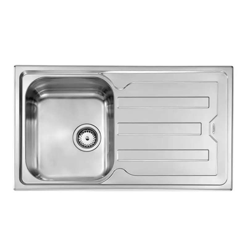 CM Cristal mosogató 010013 1med.+csepp. acél 860x500mm 3 1/2" Szezonális akció
