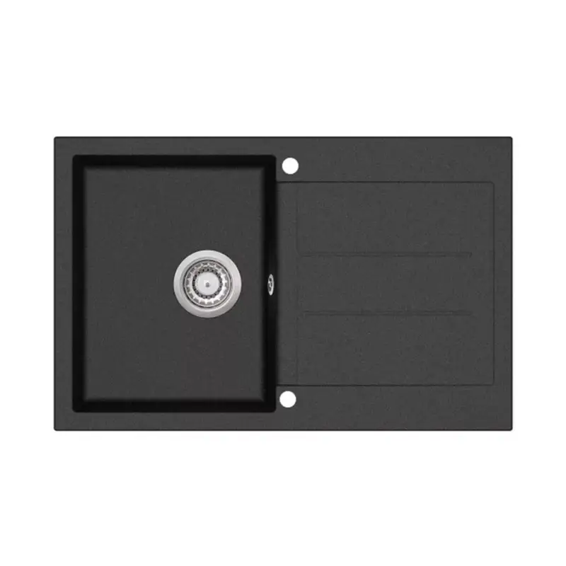 EVIDO Cubo 45S gránit mosogató 780x500 Antracit Árcsökkenés