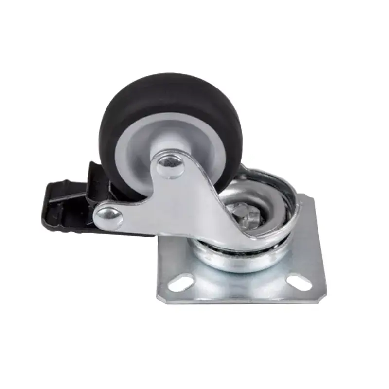 Bútorgörgő 50mm Talpas Fékes 111/NGF.050P 50kg króm-fekete Csak ma