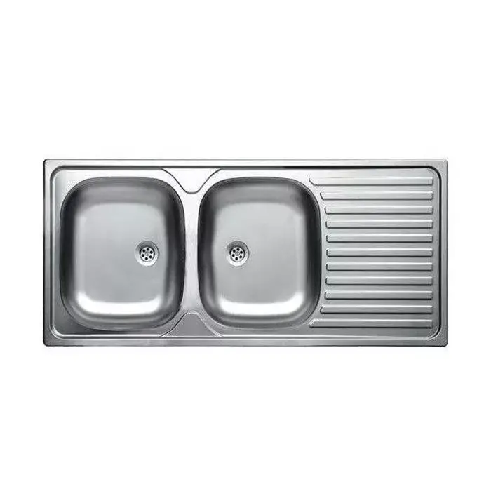 LIVINOX CLASSIC 138 rozsdamentes mosogató, kétmedence, csepegtető, 116x50 cm, 3 1/2", natúr Ne maradj le