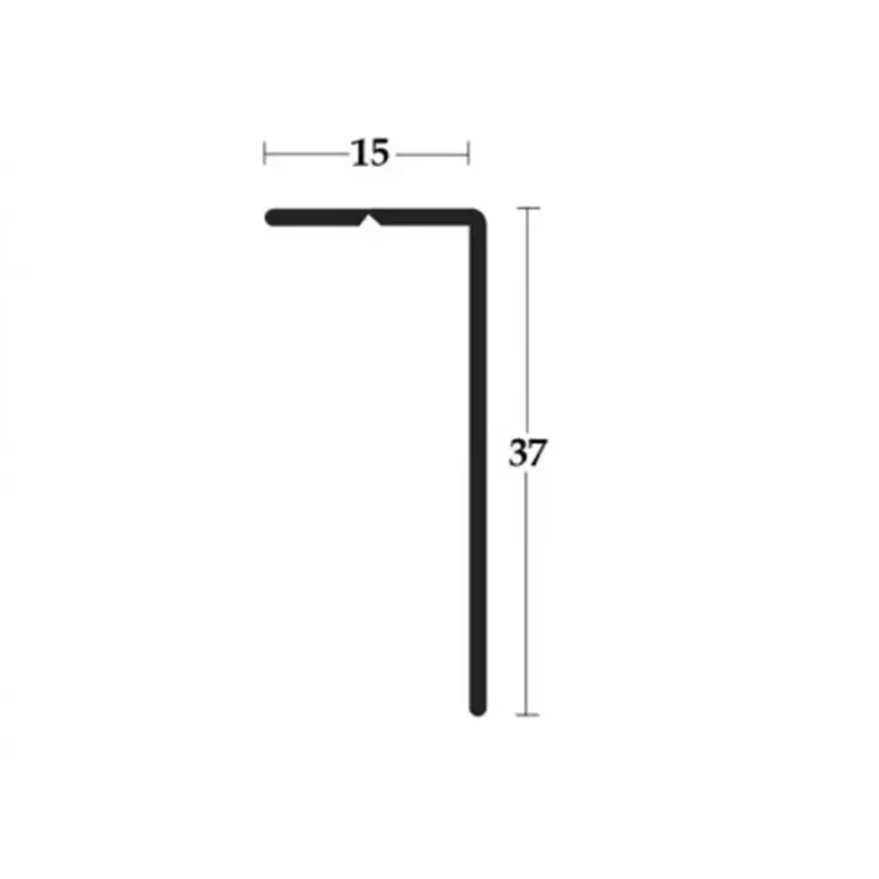 Felső takaró profil 2792 (belső) 15x37mm2,6 fm Ezüst Legjobb ár
