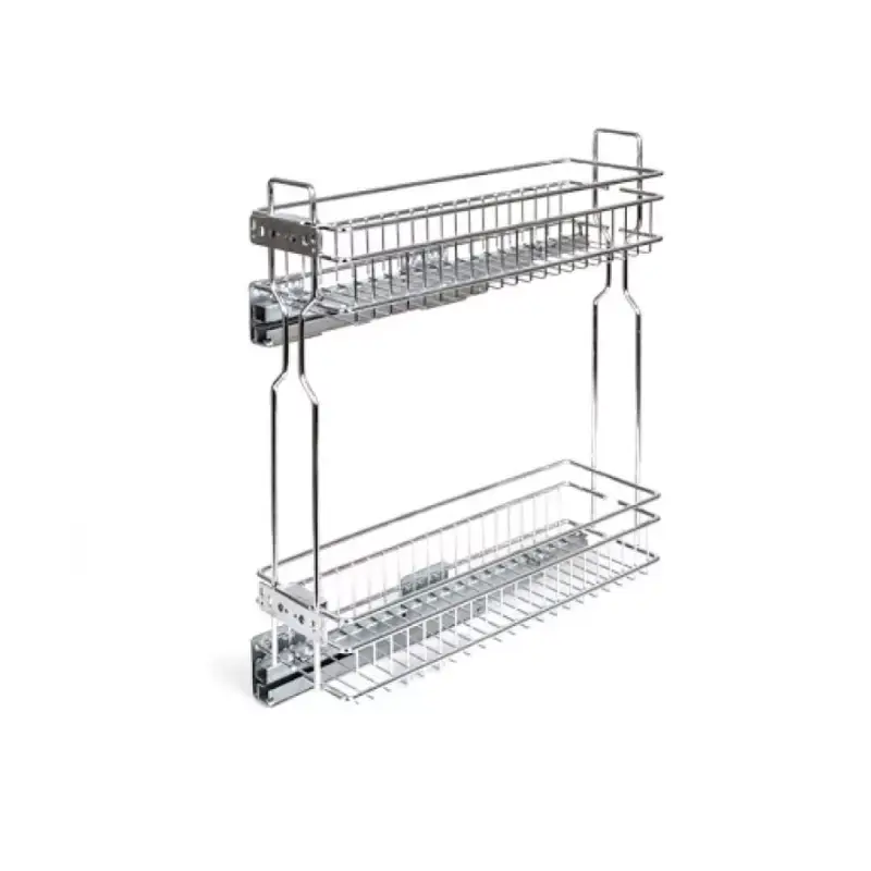 Fémrács HFR150 Oldalra szerelhető Teljesen kihúzható Csillapított 111x545x468mm Króm Biztonságos vásárlás
