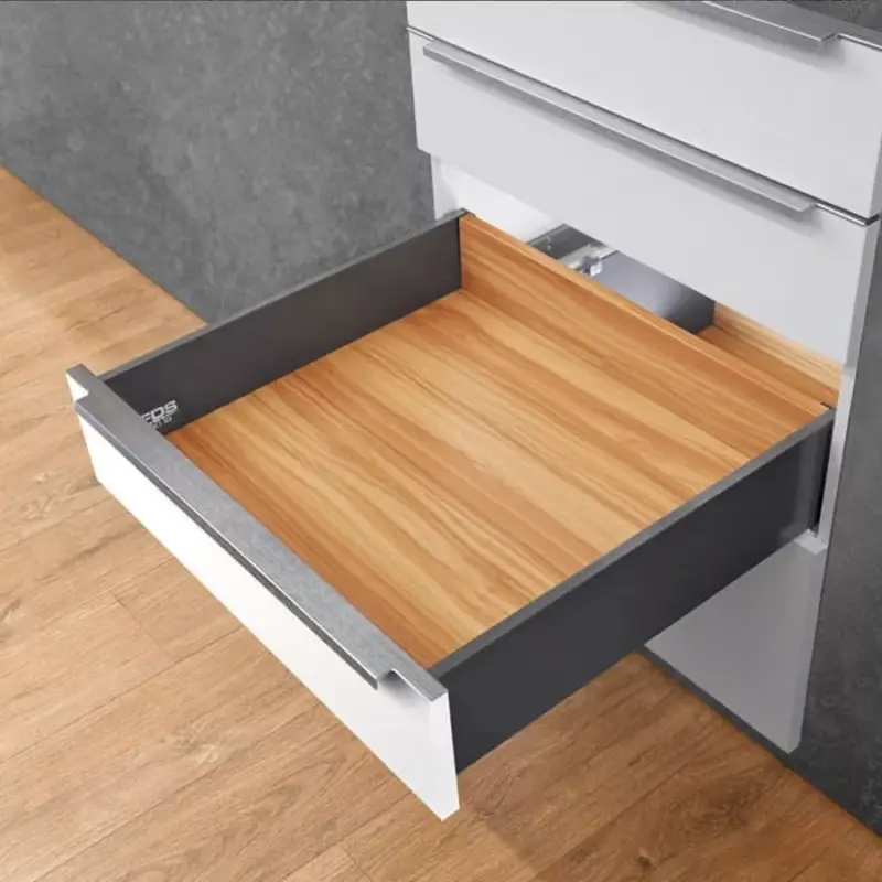 Fiókcsúszó FDS-PRO 18 B duplafalú fiókoldal 500mm Antracit 40kg Fém Outlet