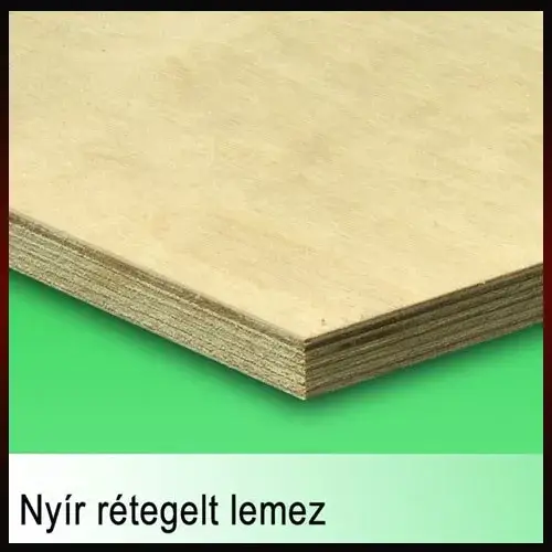 Rétegelt lemezNYÍR 3x1525x1525mm BB/CP Legkelendőbb