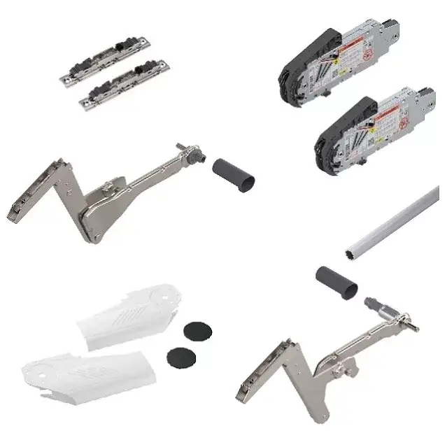 Aventos HS 20S2G00.05 erőhordozó + 20S3500 emelőkar + 20S8000 Fehér takarósapka + 20S4201 előlaprögzítő + 20Q1061UN rúd Alacsony ár