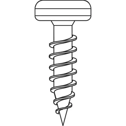 Kedvezményes ár Rögzítő csavar "D" fejű 4x16mm T20 1000db/doboz cink fehér