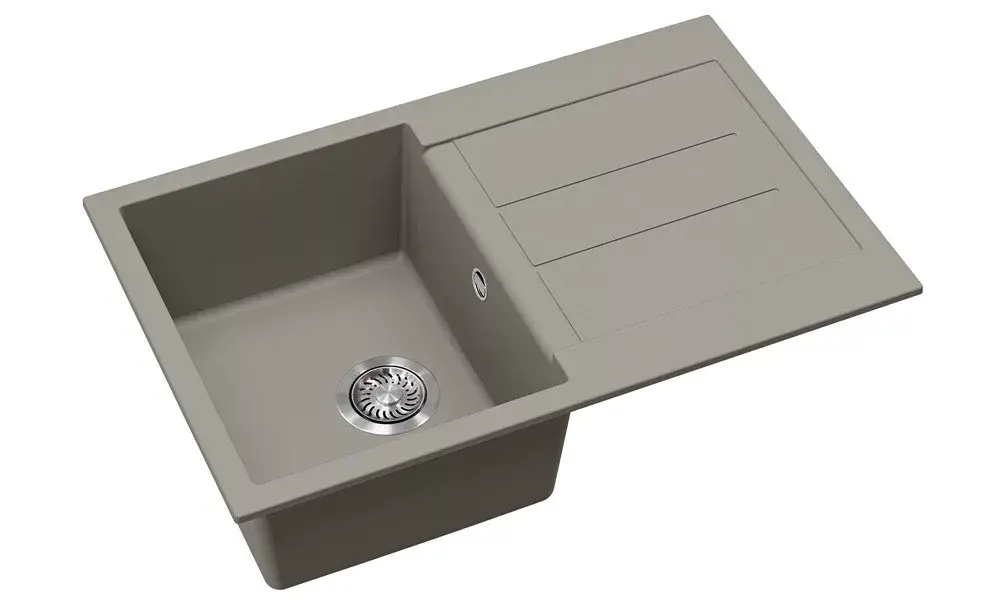 Árengedmény EVIDO Cubo 45S gránit mosogató, 780x500mm Platina