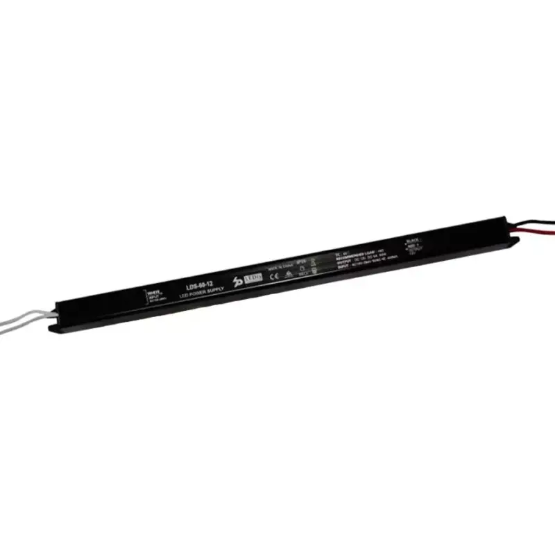 Nézd meg most Led transzformátor SLIM 12V/5A 60W 316x18x18mm