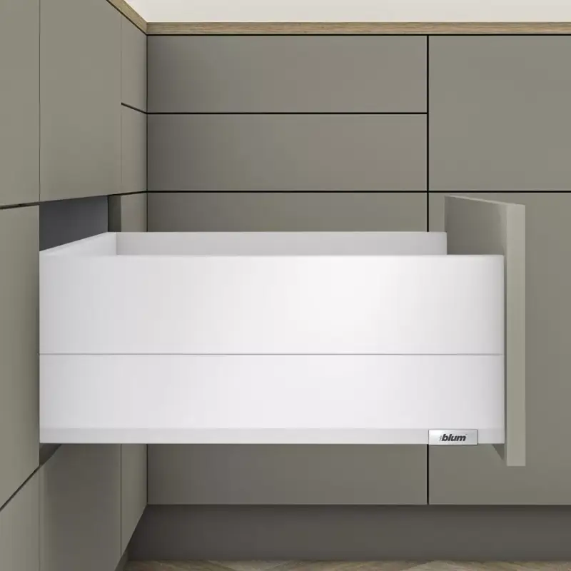 Ne maradj le MerivoBox 36" E magasságú BOXCAP fém oldallal 400mm-es Selyemfehér 40kg