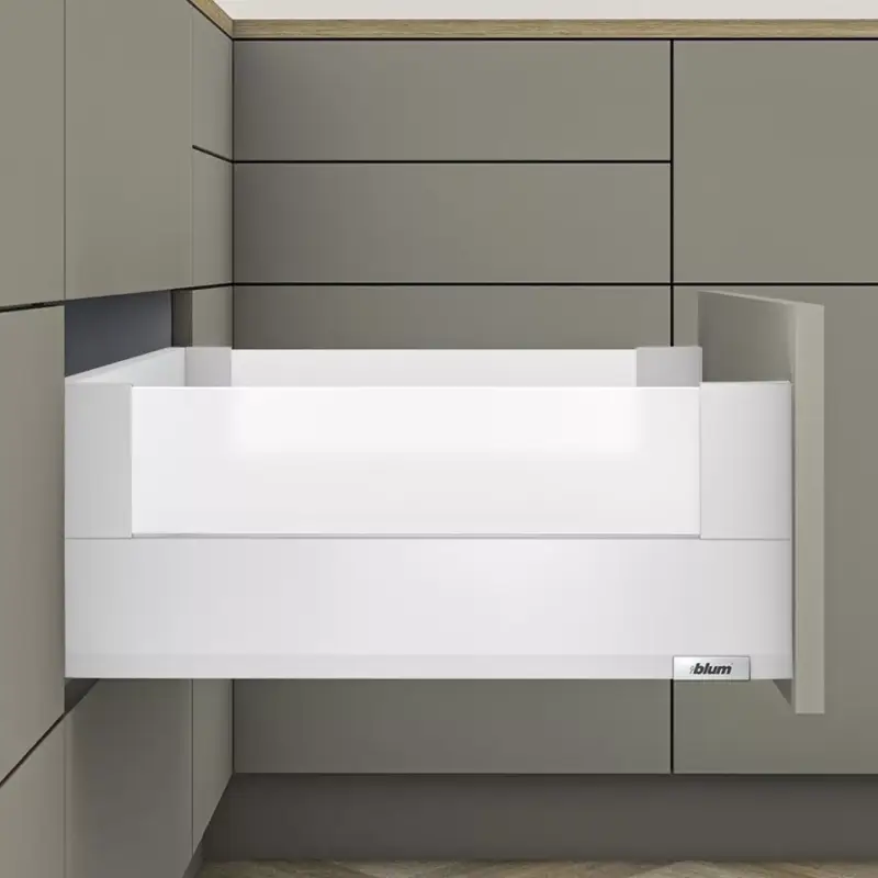 MerivoBox 32" E magasságú BOXCOVER Üveg oldallal 550mm-es Selyemfehér 40kg Kedvezmény