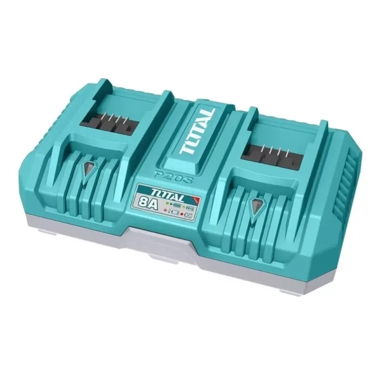 Vásárlói kedvenc Total Lítium-ion akkumulátor töltő 2 portos 8,0Ah - 20V/P20S - Industrial