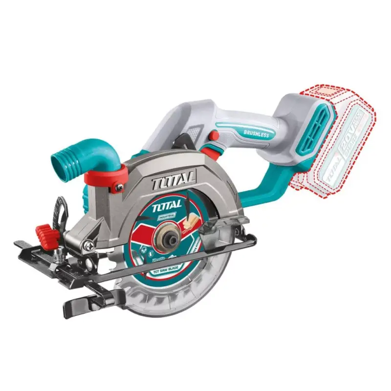 TOTAL Kézi Körfűrész 140mm - 6300prn/20V/P20S (Akku nélkül) Vedd meg most