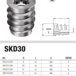 Expressz kézbesítés Tessauer csavar 4-es M4x10mm peremes SKD30 439412001