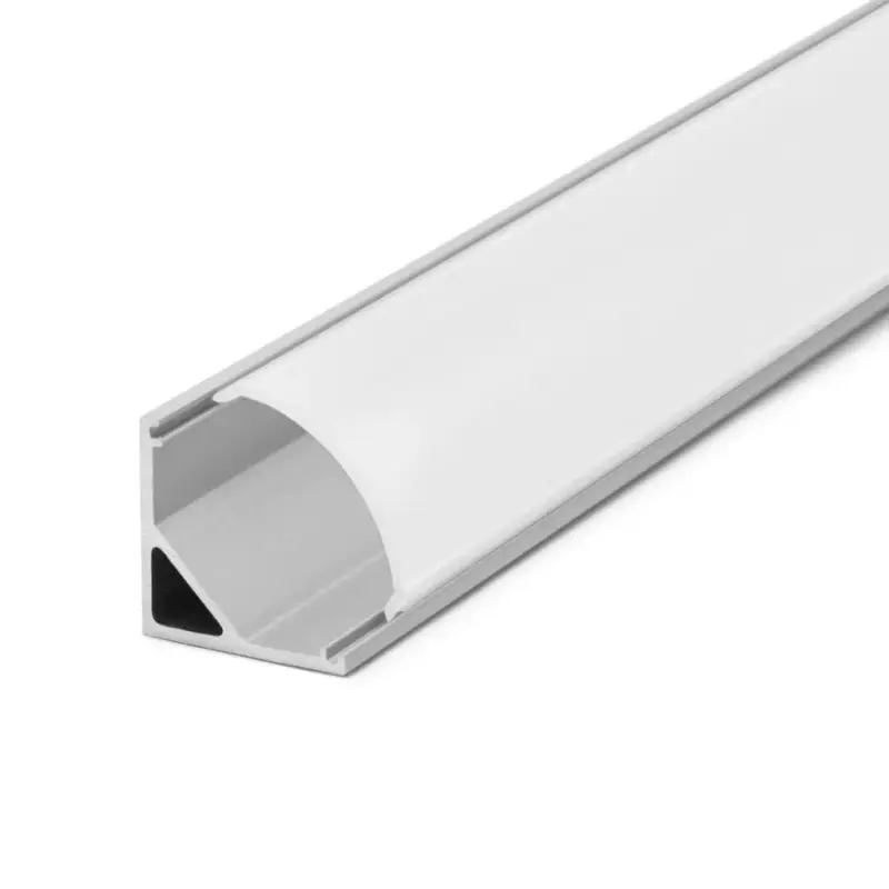 Azonnali szállítás LED alumínium profil sín 2000x16x16mm íves sarokprofil