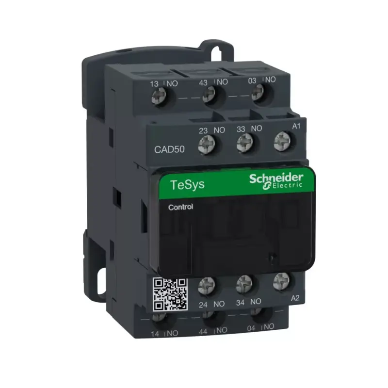 Árengedmény Schneider Electric CAD50B7, Segédkontaktor 10A, 24V AC 50/60 Hz vezerlés, 5 Záró érintkező, csavaros csatlakozás (Segédkapcsoló CAD50B7)