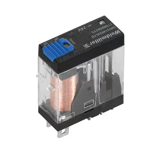 Weidmüller 7760056314 DRI314012LTD, Relémodul 1 váltóérintkező (CO) AgNi, vizsgálógombbal, 12V DC vezérlőfeszültség, 10A folytonos áram, flat blade connections (4.7 mm x 0.5 mm) (D-Series) Exkluzív ajánlat