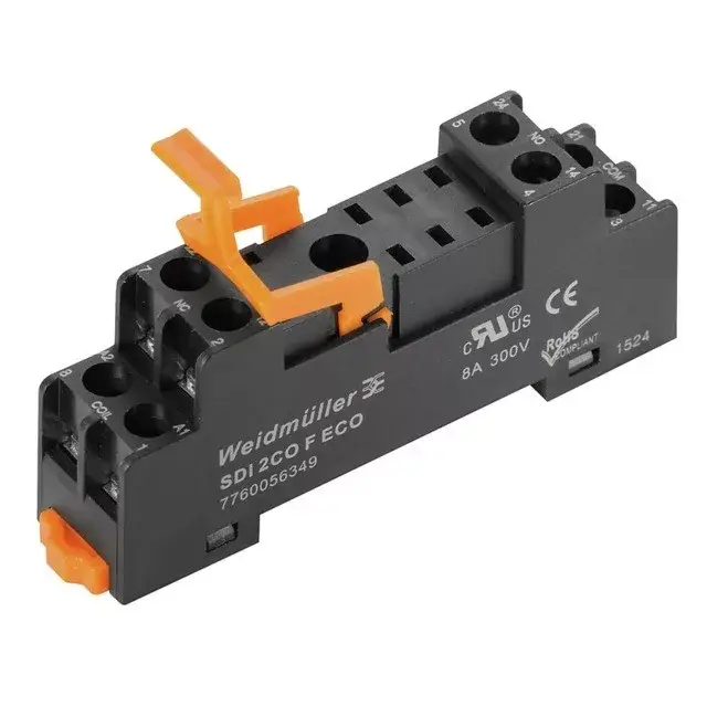 Rendeld meg most Weidmüller 7760056349 SDI 2CO F ECO, Relé talp 2 váltóérintkező , 8A folytonos áram, csavaros csatlakozás (D-Series)