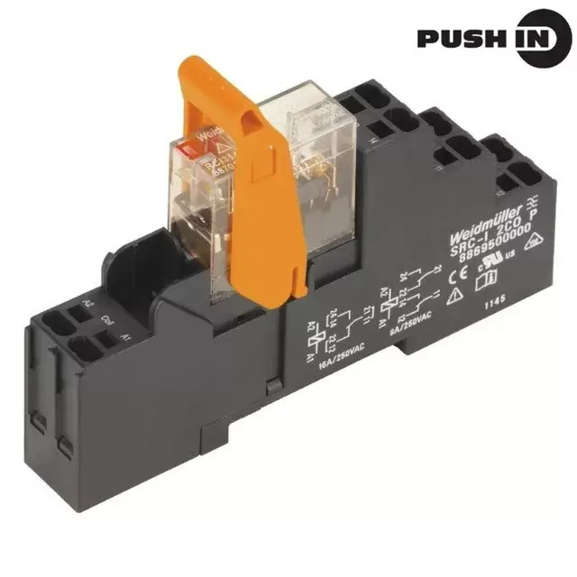 Kedvezmény Weidmüller 8897140000 RCIKITP 230VAC 1CO LD, Komplett relé 1 váltóérintkező (CO) AgNi 90/10, 230V AC vezérlőfeszültség, 16A folytonos áram, push in (Riderseries)