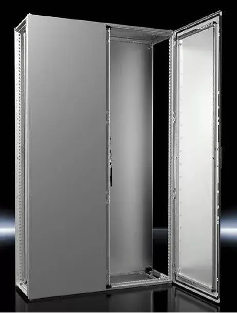 Újdonság Rittal VX25 8245.000 Álló fém szekrény, teli ajtóval, 2 ajtós, 1400x1200x500, IP55, szerelőlappal, sorolható (Rittal 8245000)