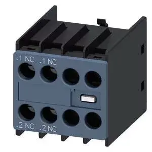 Siemens 3RH2911-1HA02 segédérintkező blokk, homloklapi, 2 Nyitó, csavaros csatlakozás, S00..S3 mágneskapcsolókhoz (Siemens 3RH29111HA02) Csak ma