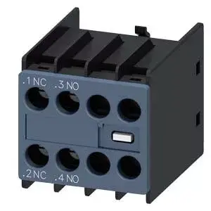 Prémium Siemens 3RH2911-1HA11 segédérintkező blokk, homloklapi, 1 Záró + 1 Nyitó, csavaros csatlakozás, S00..S3 mágneskapcsolókhoz (Siemens 3RH29111HA11)