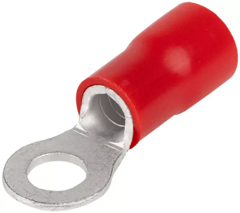 Rendeld meg most Tracon PSZ10-5 szigetelt szemes saru, 10mm2, M5, (d1=4,5mm, d2=5,3mm), piros, ónozott elektrolitréz