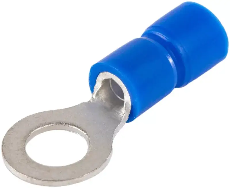 Tracon KSZ3 szigetelt szemes saru, 2,5mm2, M3, (d1=2,3mm, d2=3,7mm), kék, ónozott elektrolitréz Azonnal elérhető