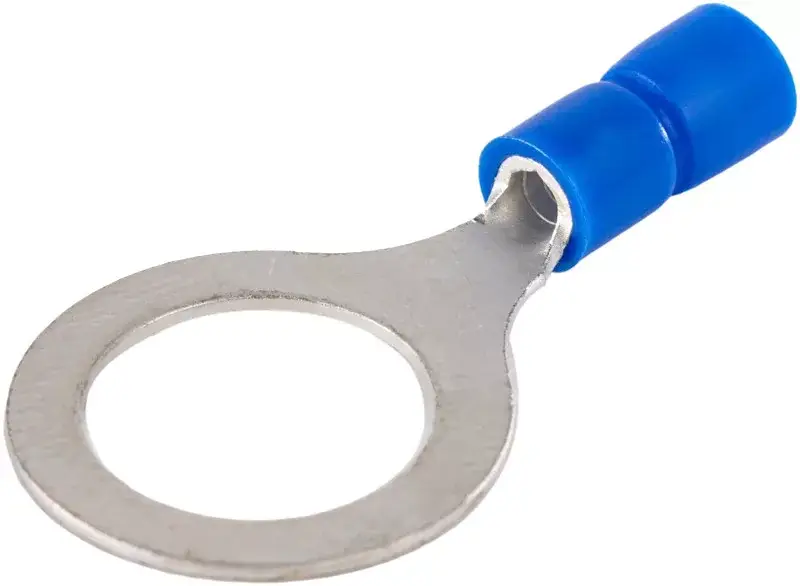 Tracon KSZ12 szigetelt szemes saru, 2,5mm2, M12, (d1=2,3mm, d2=13mm), kék, ónozott elektrolitréz Szuper akció