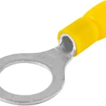 Korlátozott ajánlat Tracon SSZ12 szigetelt szemes saru, 6mm2, M12, (d1=3,4mm, d2=13mm), sárga, ónozott elektrolitréz