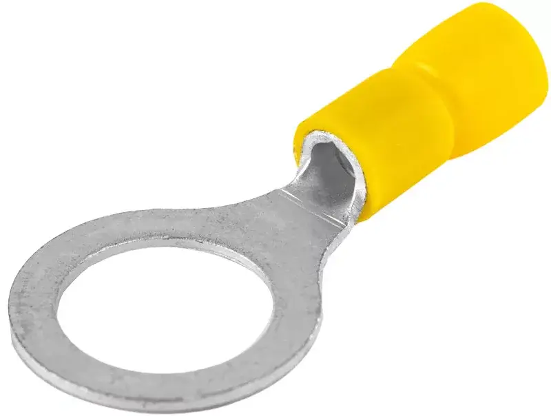 Korlátozott ajánlat Tracon SSZ12 szigetelt szemes saru, 6mm2, M12, (d1=3,4mm, d2=13mm), sárga, ónozott elektrolitréz