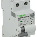 Olcsóbb Tracon EVOKM2B1003 Áramvédős kismegszakító (Kombi Fi-relé) 1P+N, B karakterisztika, 10A, 30mA, 6kA, AC osztály, 2 modul