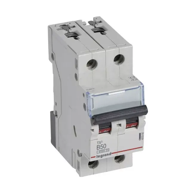 Legrand 403392 TX3 Kismegszakító. 2P, 50A, B karakterisztika, 6kA Biztonságos fizetés