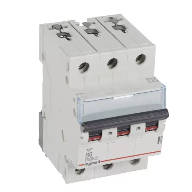 Legrand 403398 TX3 Kismegszakító. 3P, 6A, B karakterisztika, 6kA Biztonságos fizetés
