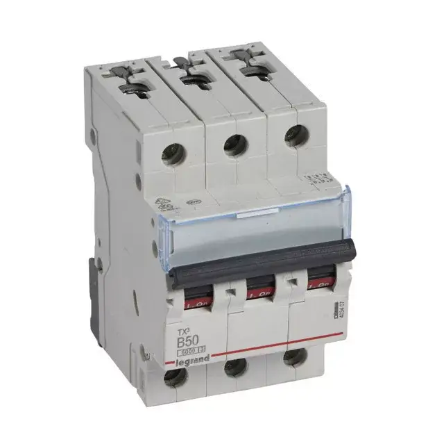 Legrand 403407 TX3 Kismegszakító. 3P, 50A, B karakterisztika, 6kA Vásárlói kedvenc