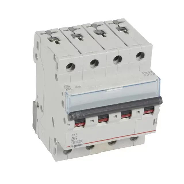 Legrand 403413 TX3 Kismegszakító. 4P, 6A, B karakterisztika, 6kA Akciós ár